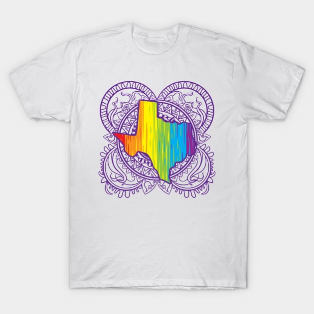 Texas Mandala Pride T-Shirt by Manfish Inc.